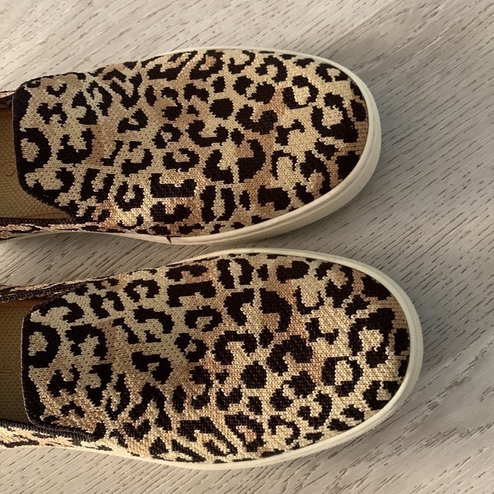 Rothy's Camo Cat 'The Sneaker' slip on W8.5 animal print washable - Picture 7 of 15